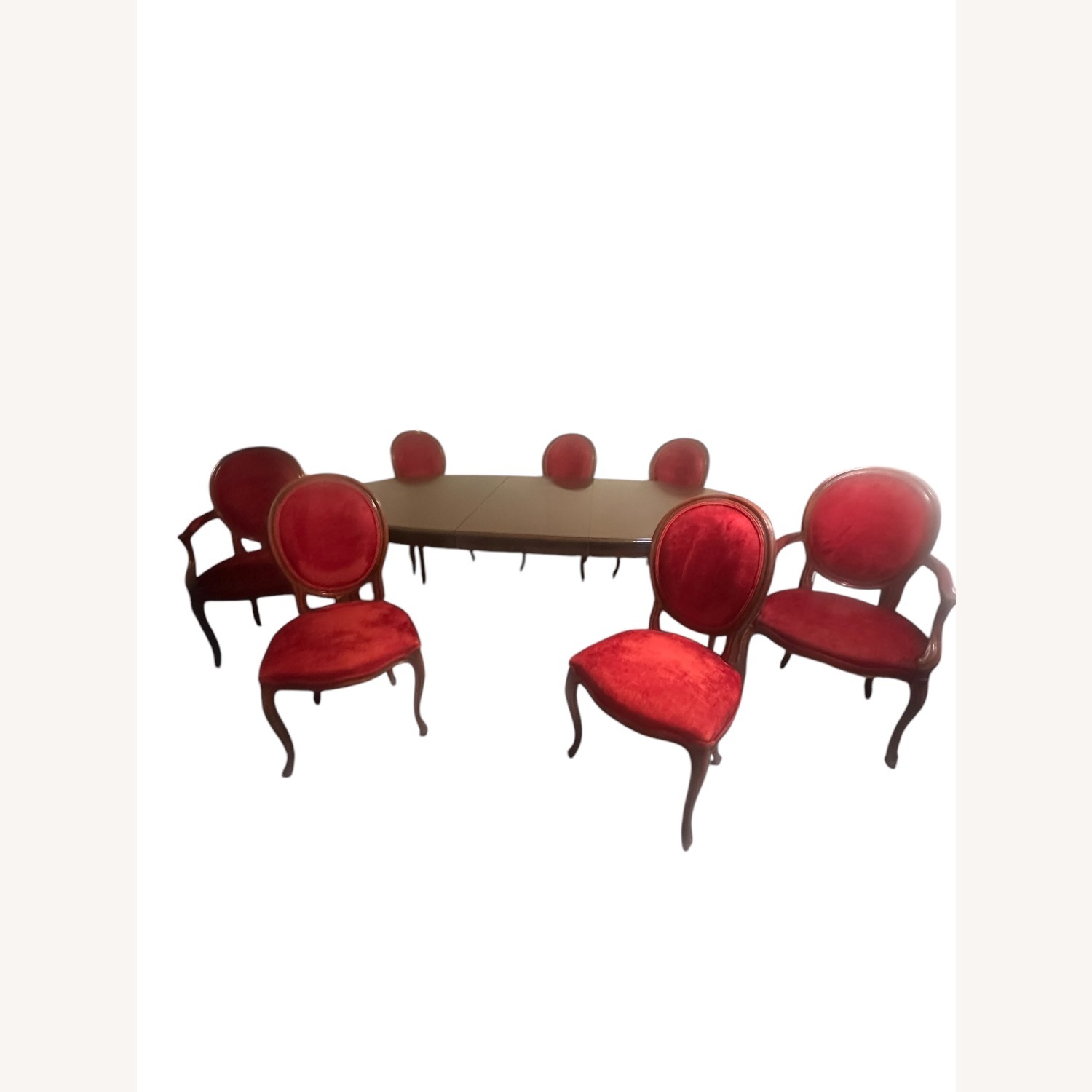 Baker Dining Table with Chairs Vintage  - image-2