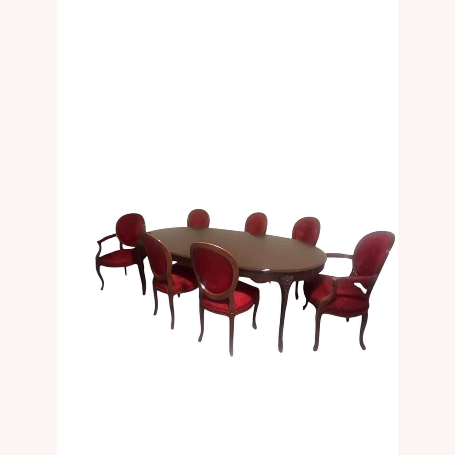 Baker Dining Table with Chairs Vintage  - image-3