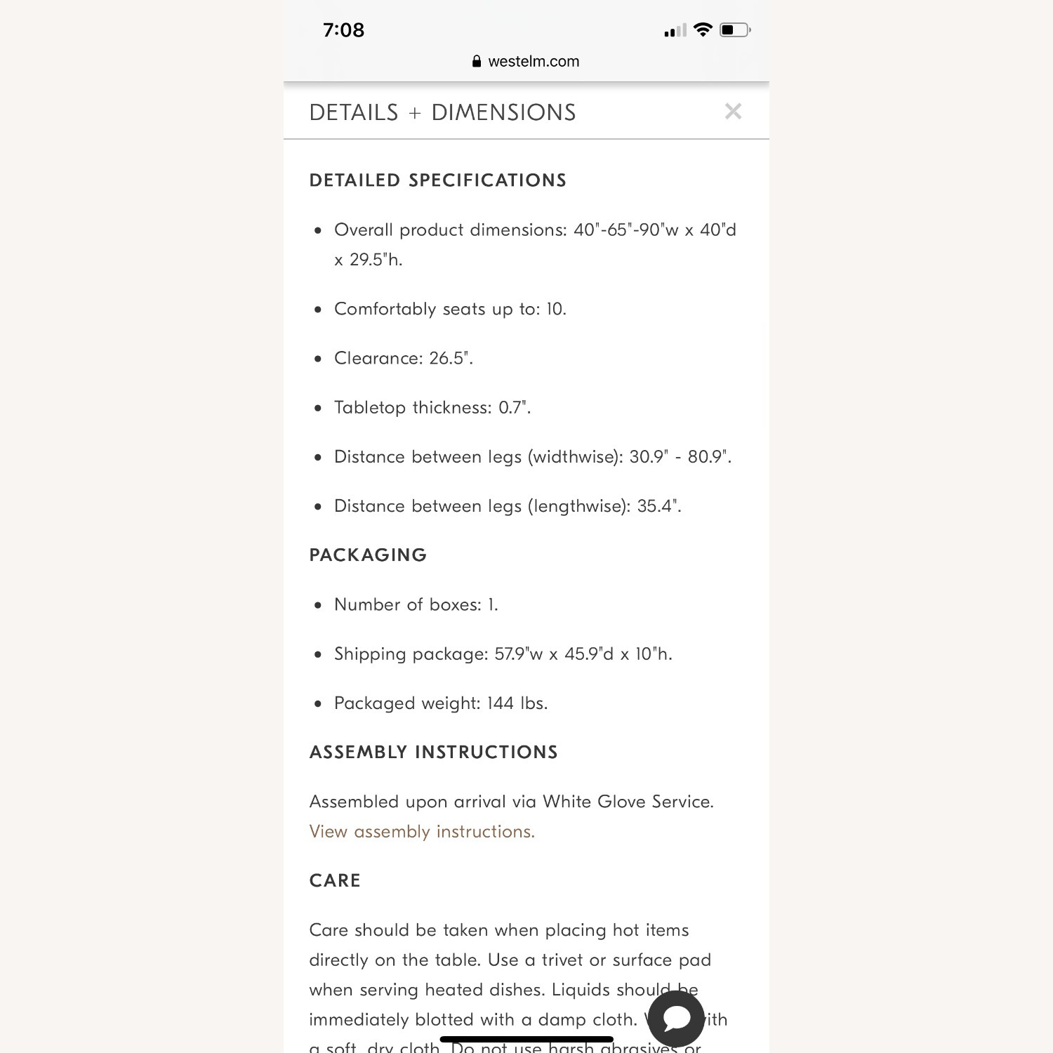 West Elm Anderson Dining Table - image-10