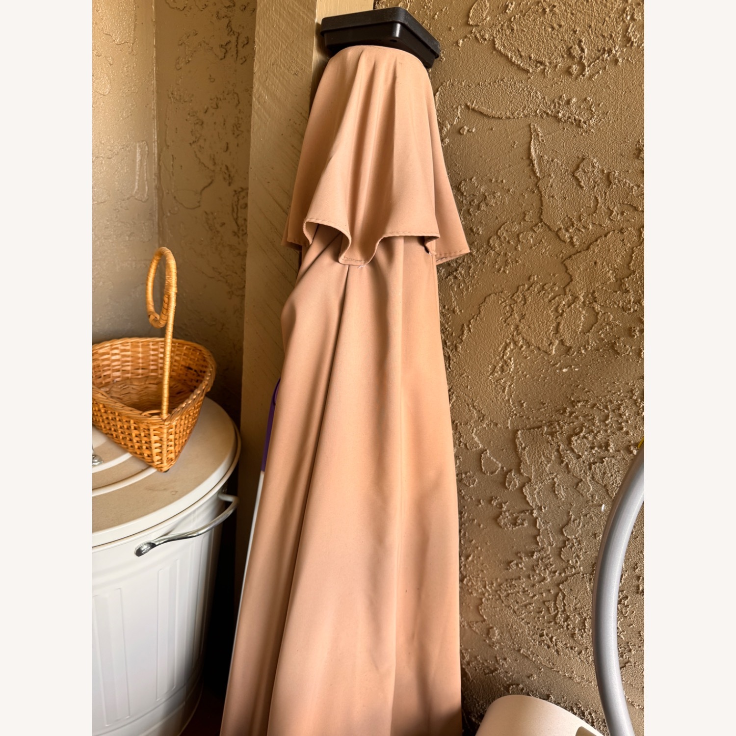 Outdoor Patio Set with LED Umbrella - image-3