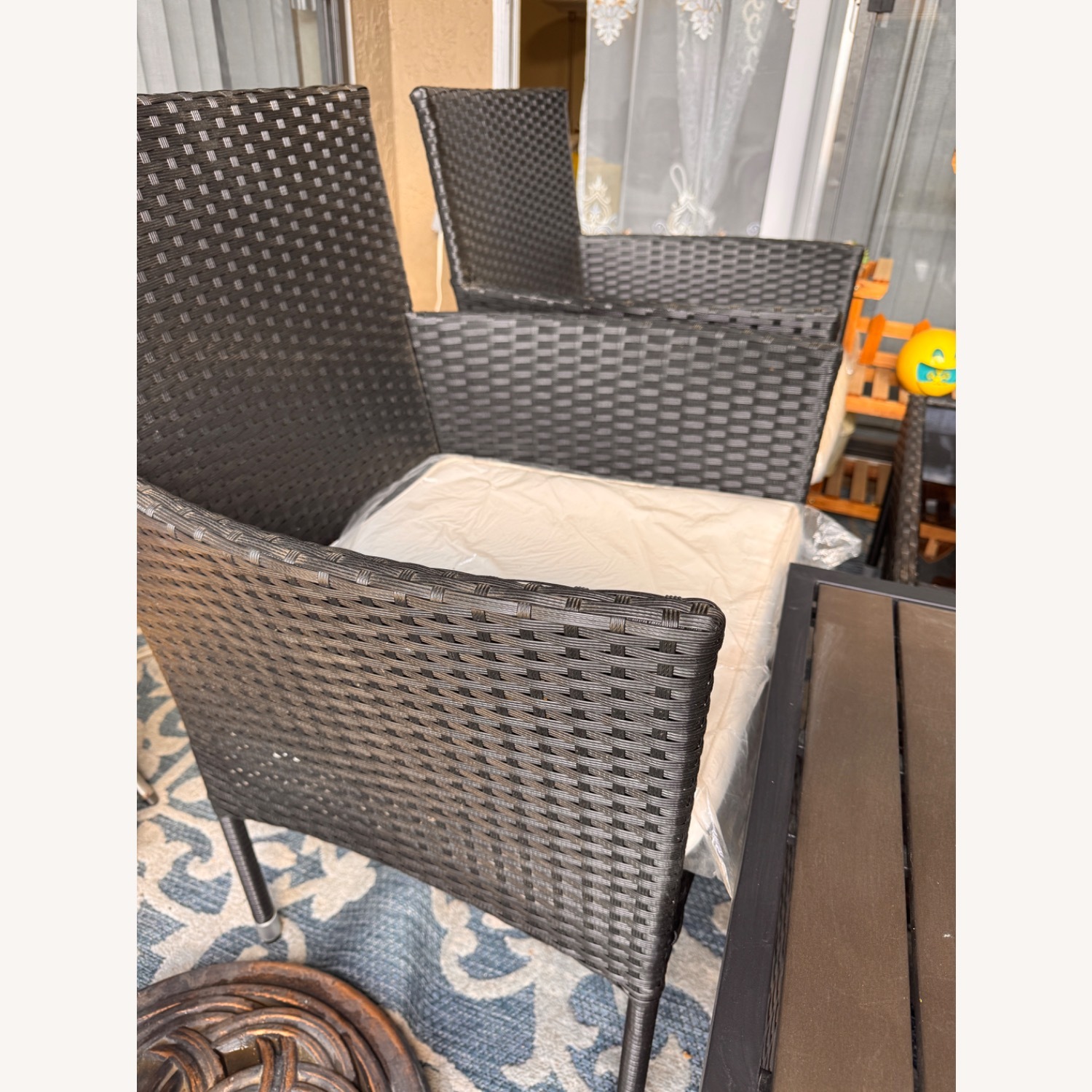 Outdoor Patio Set with LED Umbrella - image-8