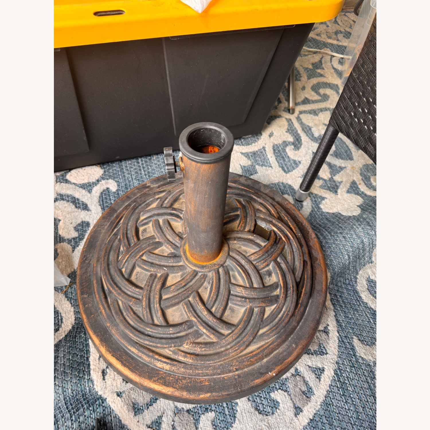 Outdoor Patio Set with LED Umbrella - image-7