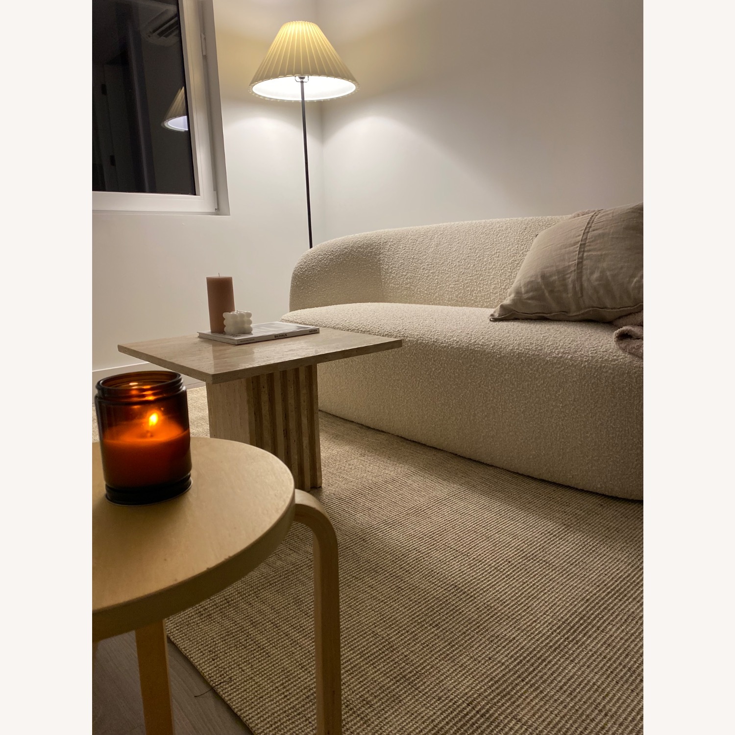 CB2 Gwyneth Boucle Loveseat - image-1