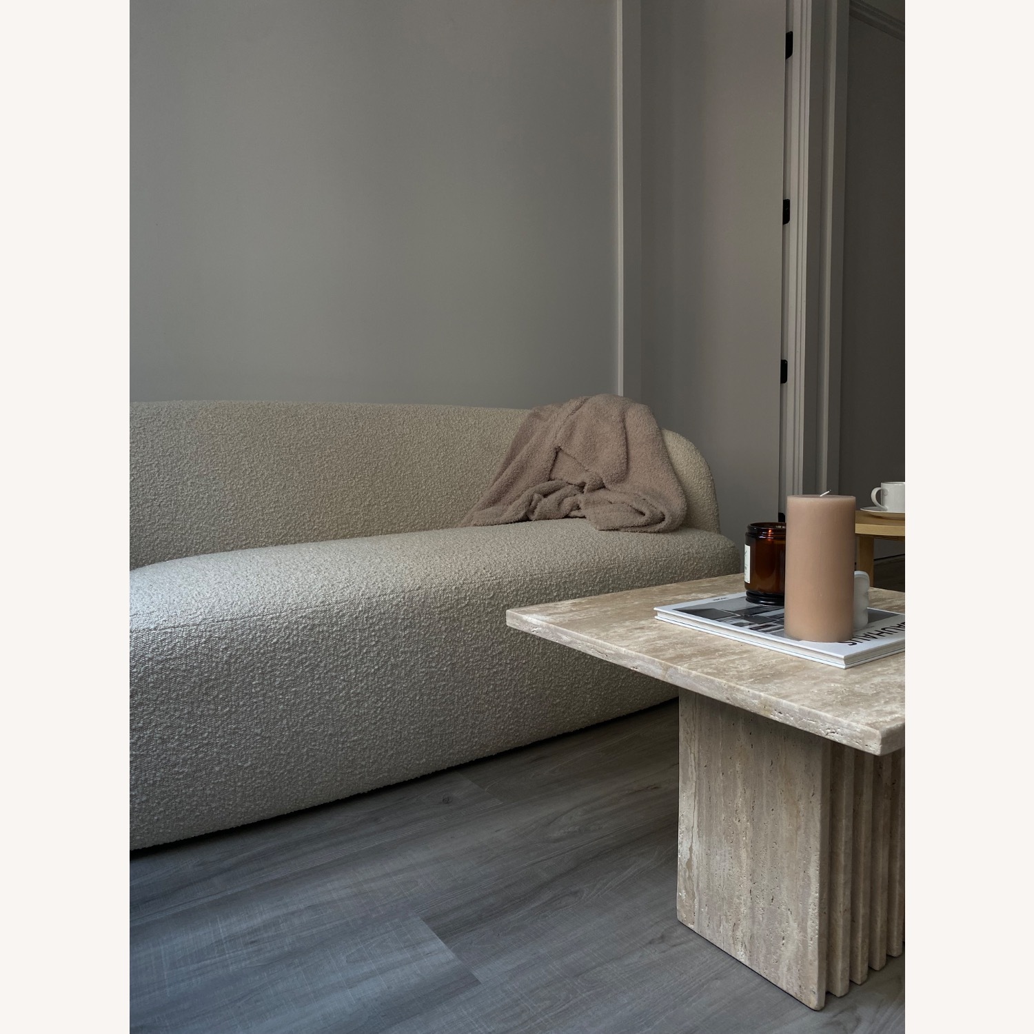 CB2 Gwyneth Boucle Loveseat - image-3