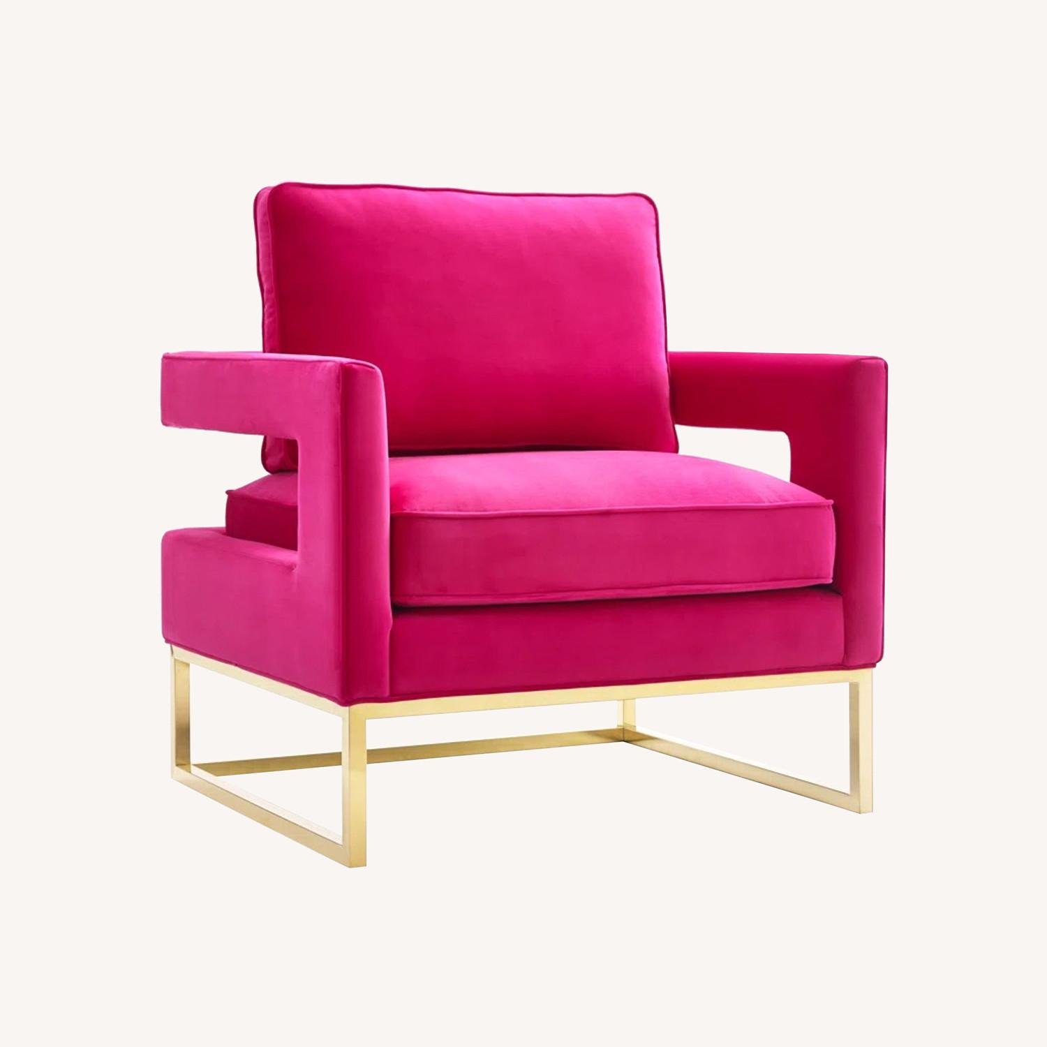 Wafair Isabel Velvet Armchair by Etta Ave - image-0