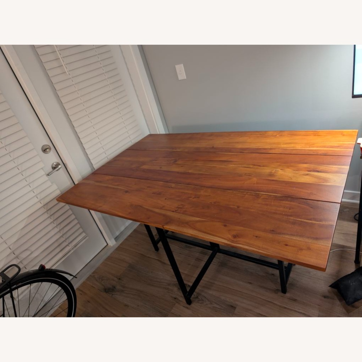 Crate & Barrel Origami Drop Leaf Dining Table - image-2