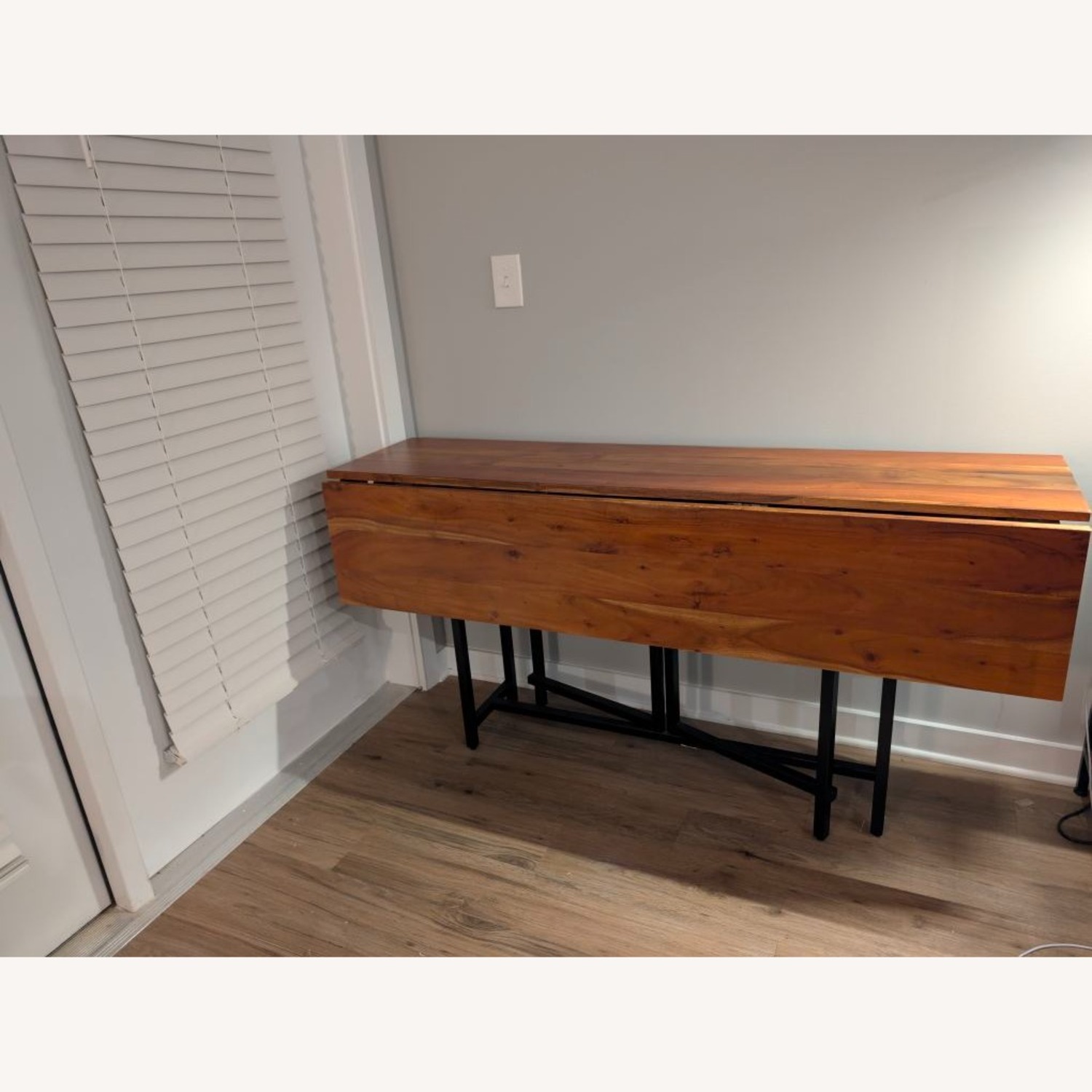 Crate & Barrel Origami Drop Leaf Dining Table - image-1