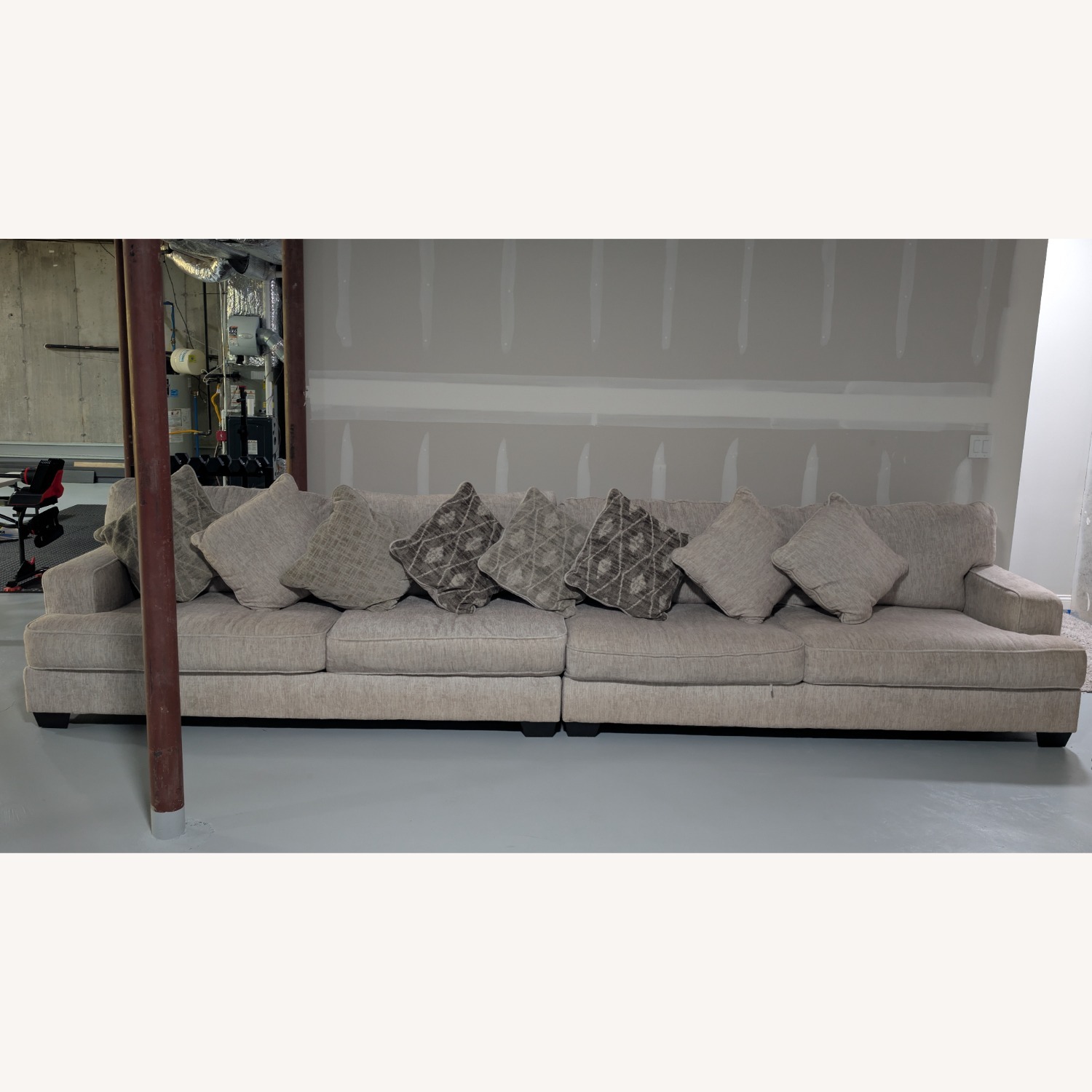 Raymour & Flanigan Copper Custom Sofa - image-2