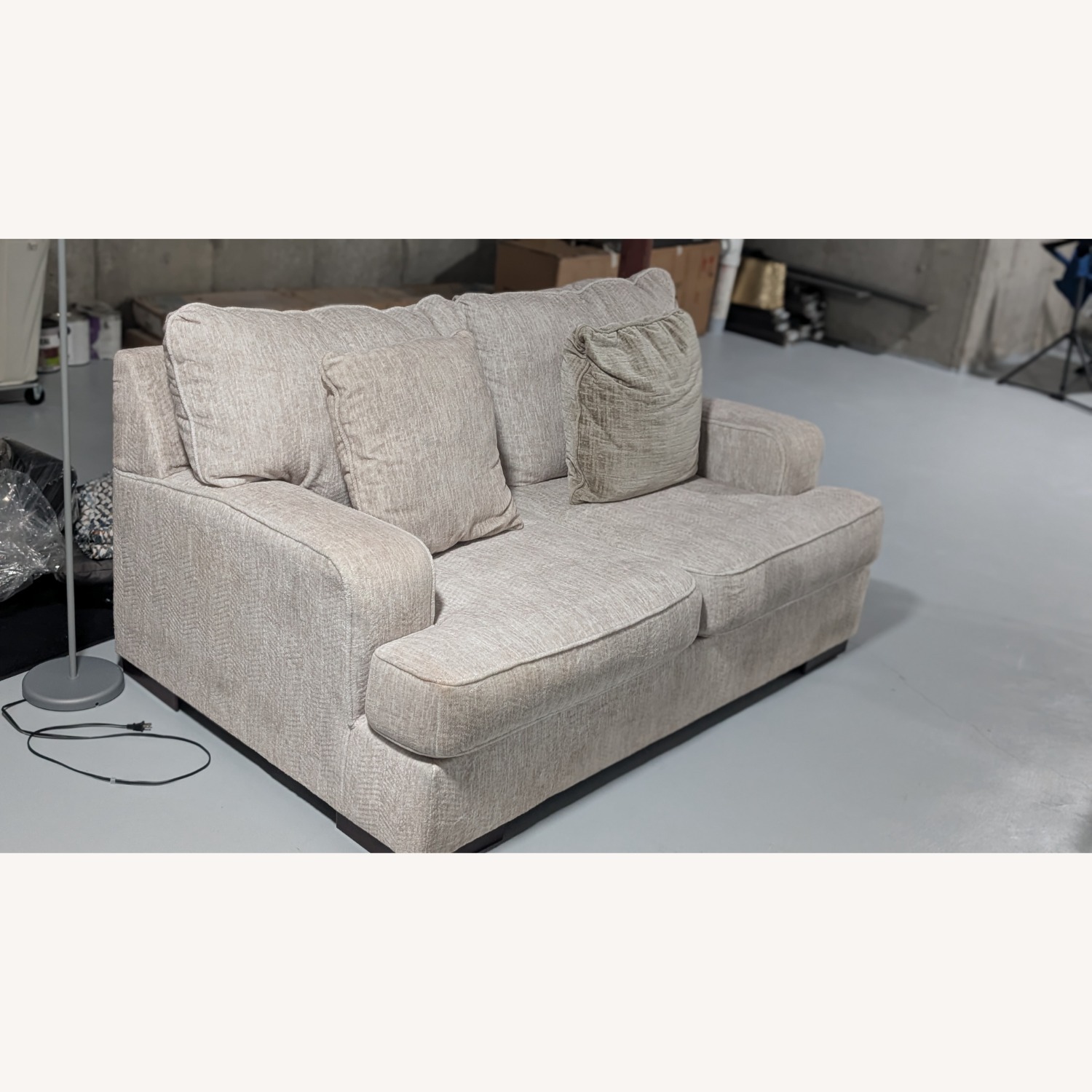 Raymour & Flanigan Copper Loveseat - image-2