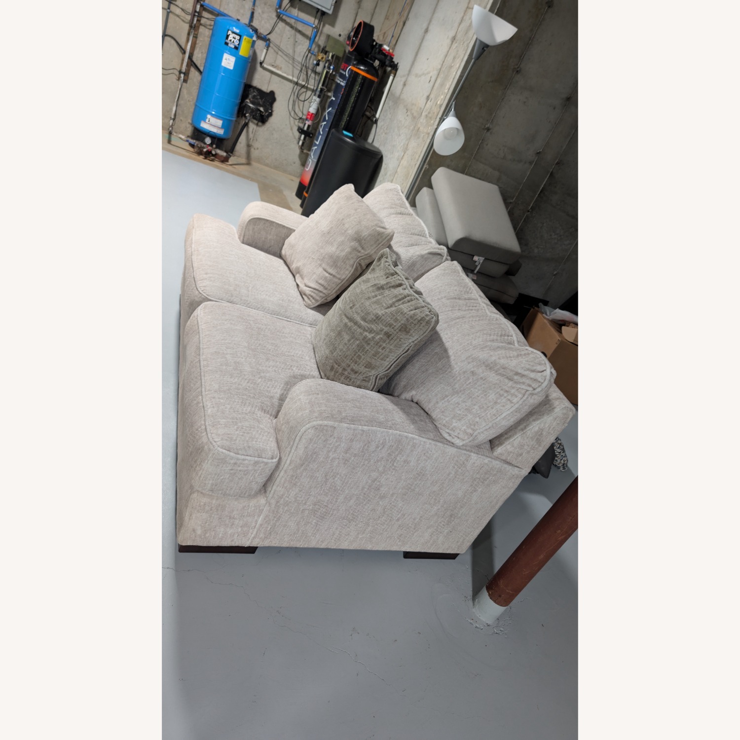 Raymour & Flanigan Copper Loveseat - image-3