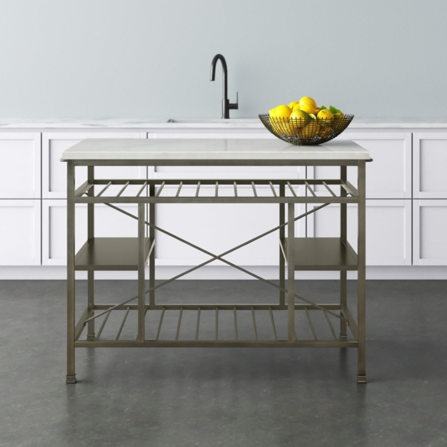 Birch Lane Seyfried Marble Prep Table  - image-8