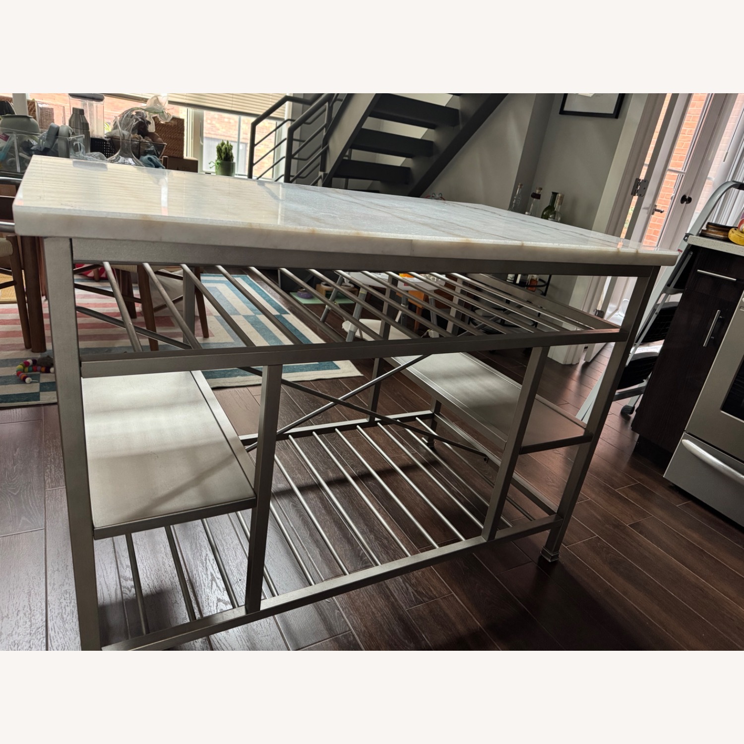 Birch Lane Seyfried Marble Prep Table  - image-2