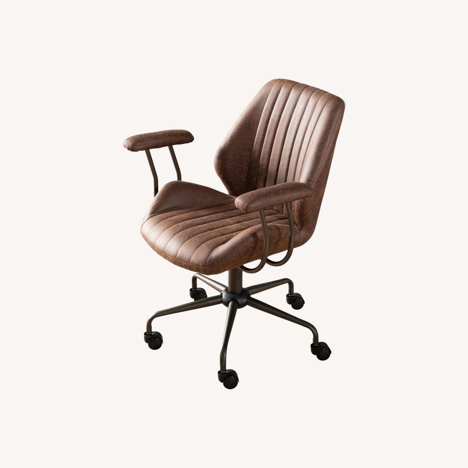 Wayfair Suede Leather Office Chair - image-0