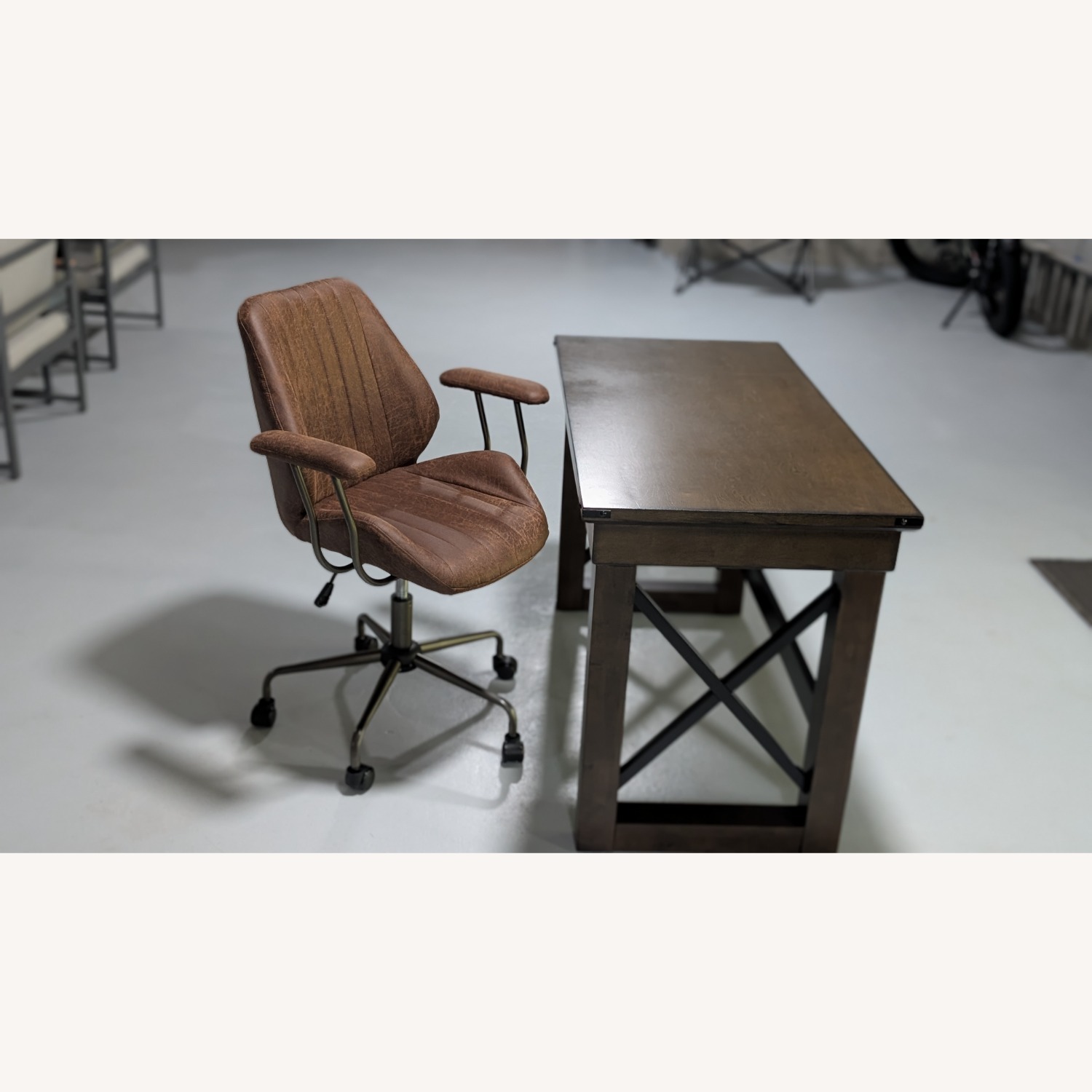 Wayfair Suede Leather Office Chair - image-2