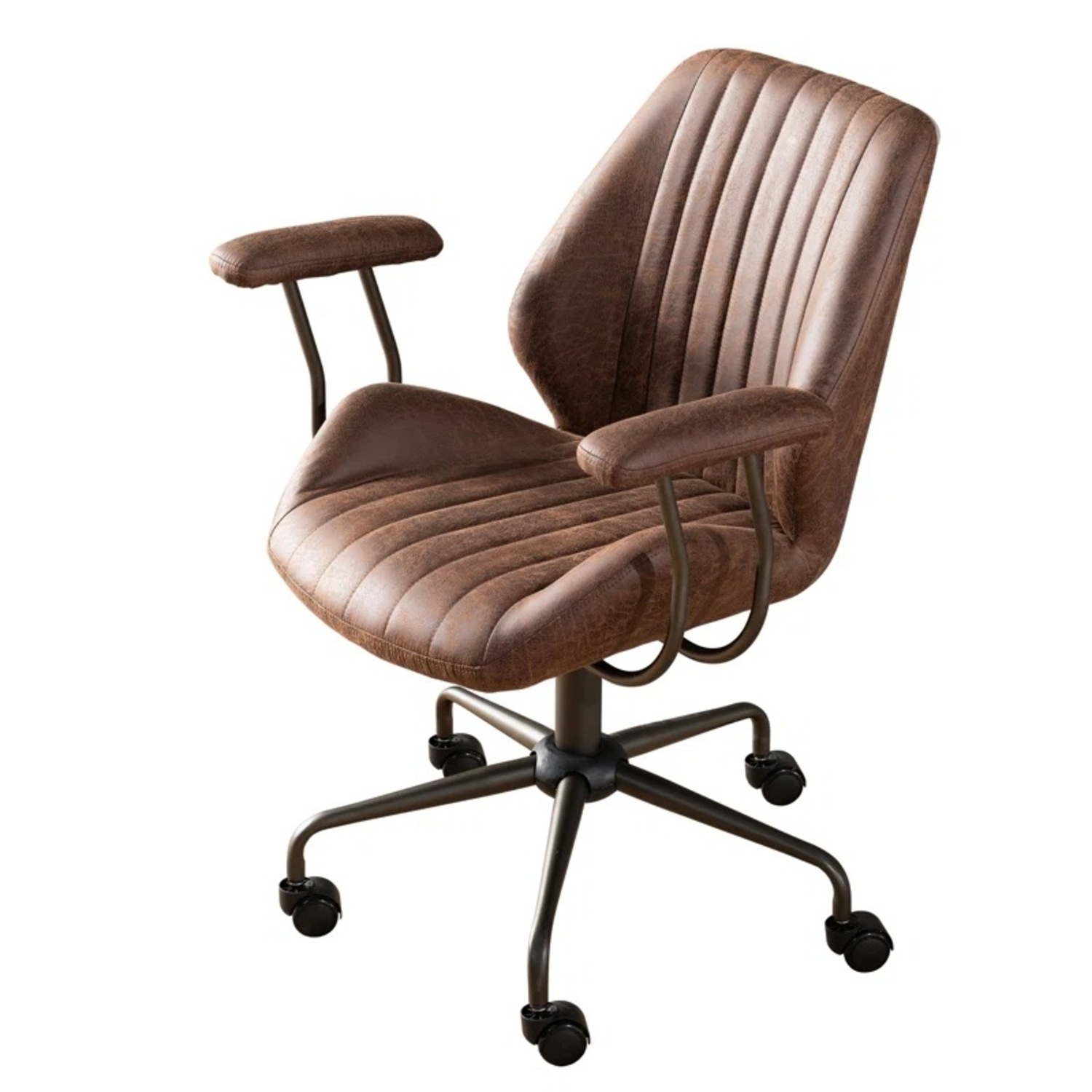 Wayfair Suede Leather Office Chair - image-4