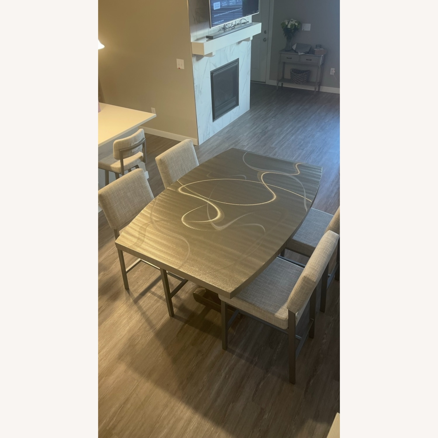Metall Unique Steel Table and 6 Chairs - image-7