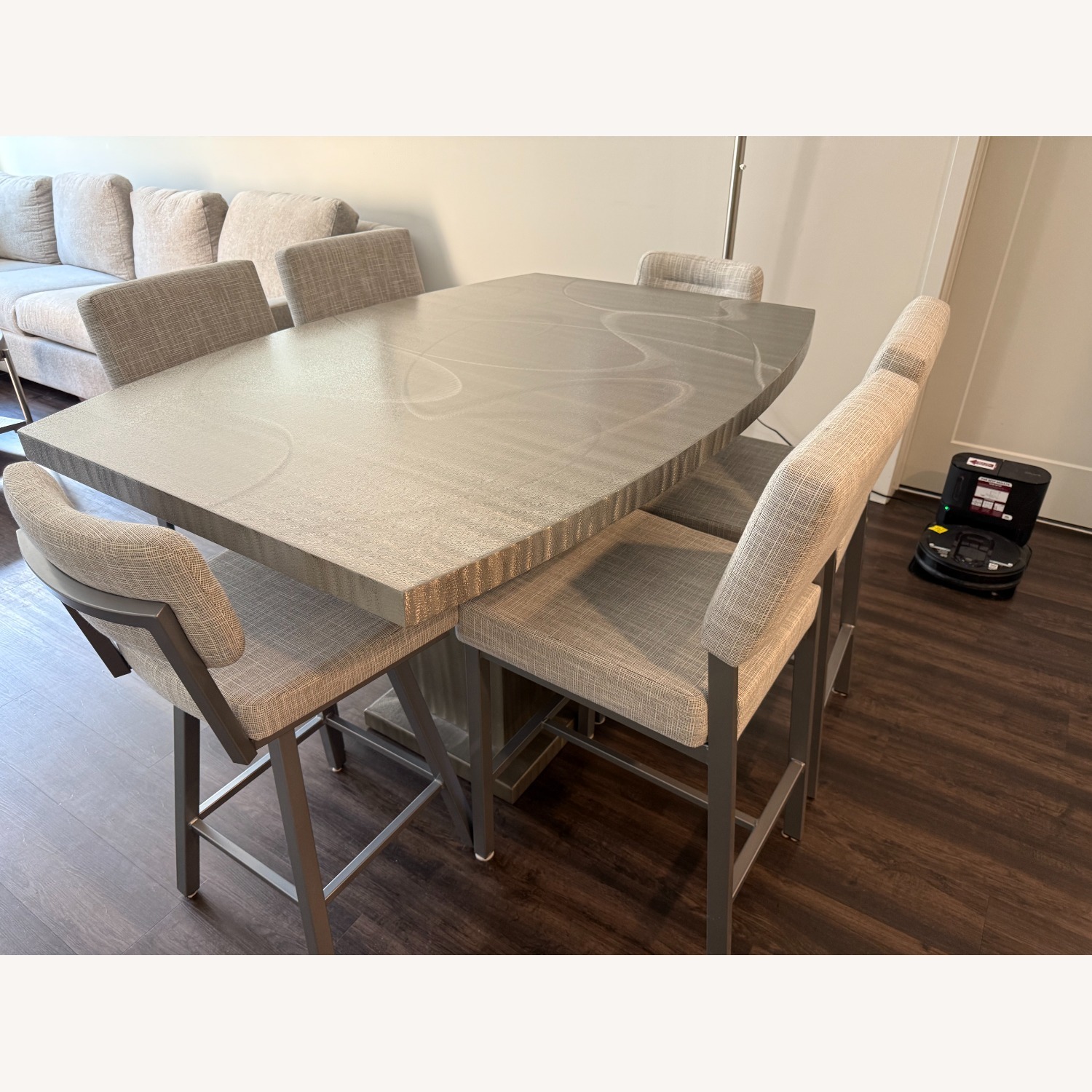 Metall Unique Steel Table and 6 Chairs - image-4