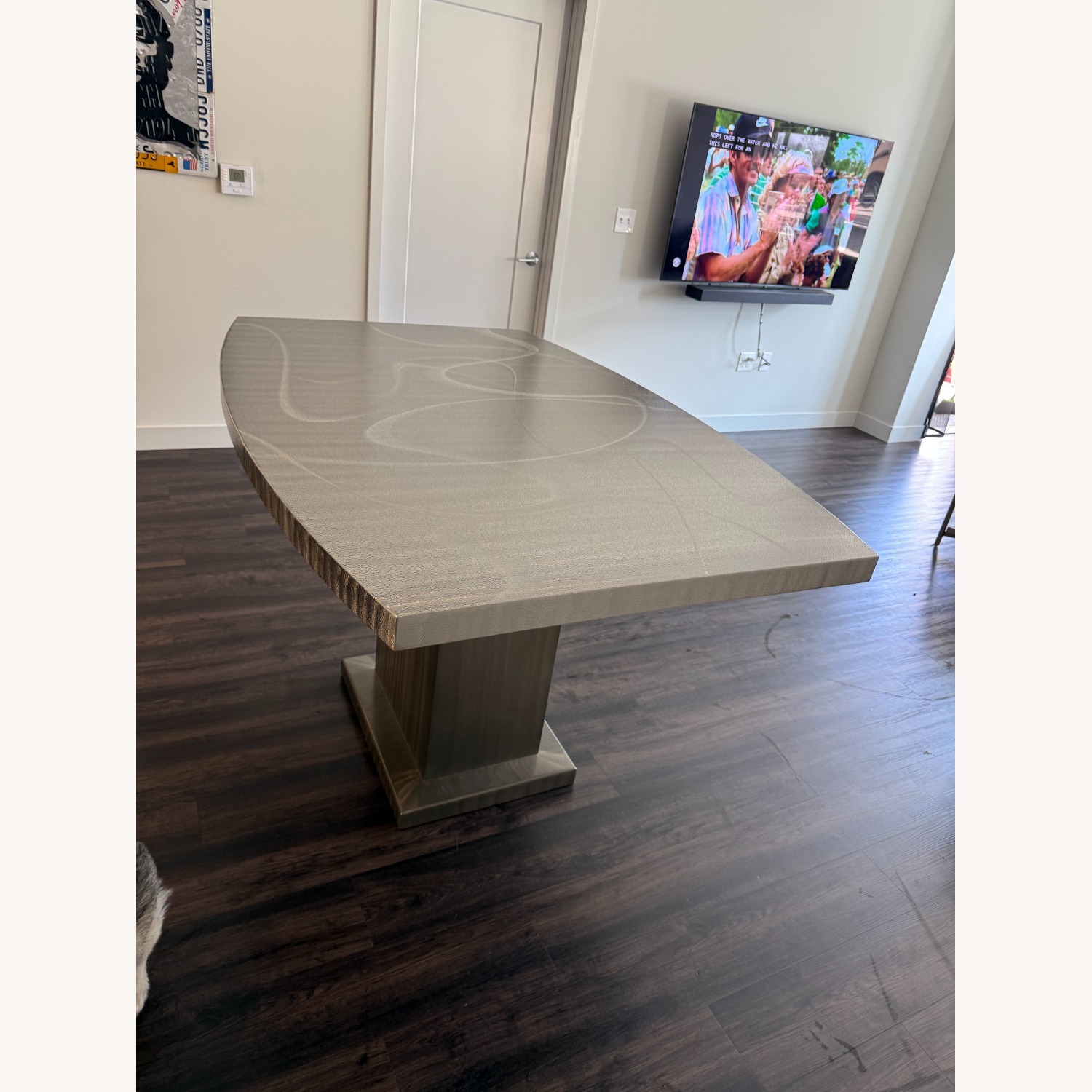 Metall Unique Steel Table and 6 Chairs - image-1