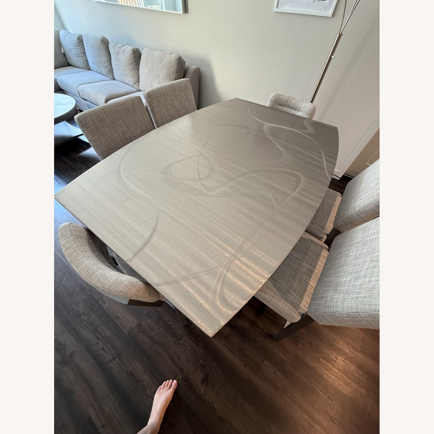 Metall Unique Steel Table and 6 Chairs - image-3