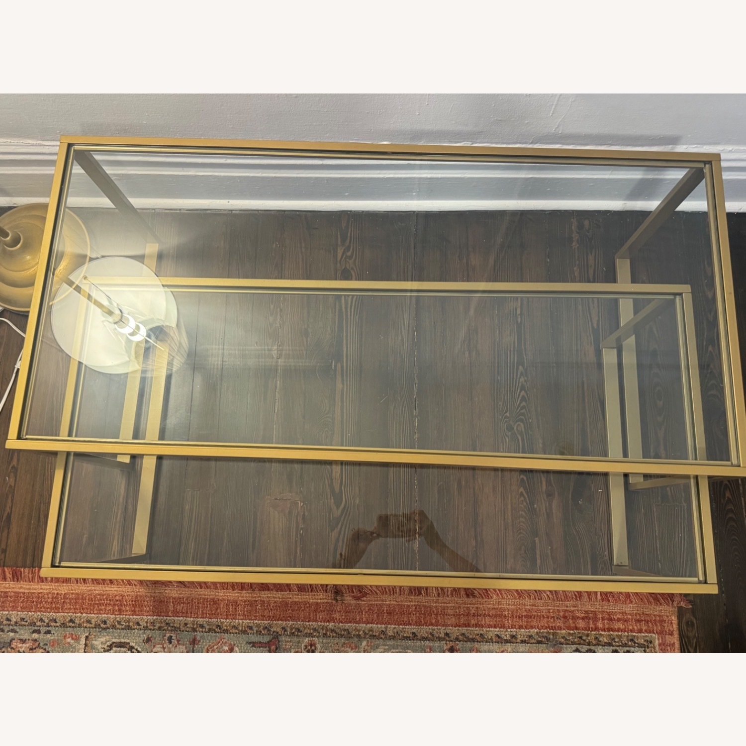 Vintage Glass Coffee Table Set - image-2