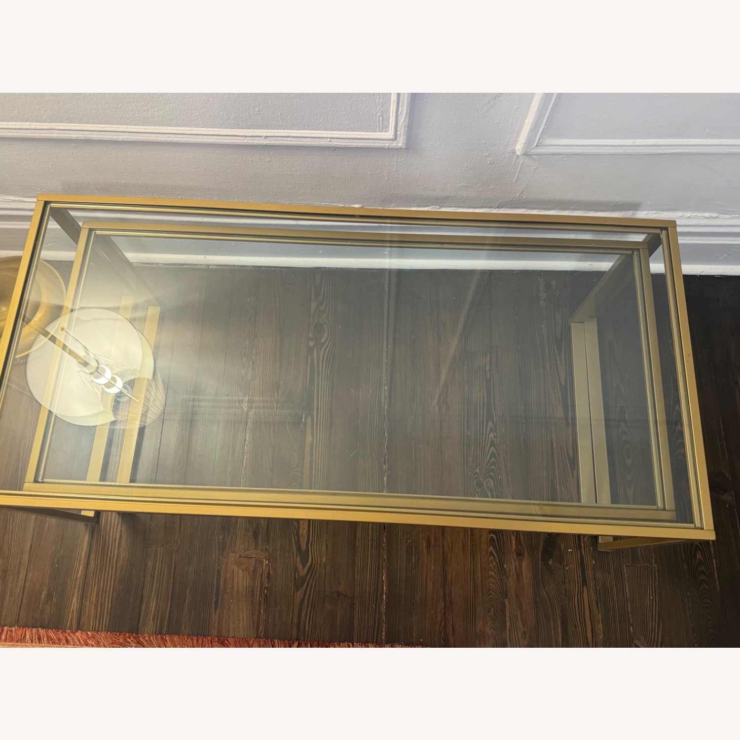 Vintage Glass Coffee Table Set - image-5