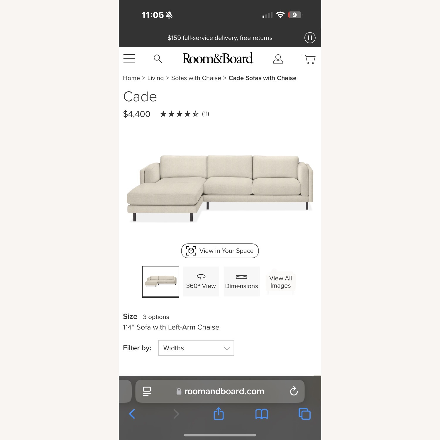 Cade 3-piece Sectional with Left Arm Chaise - image-1