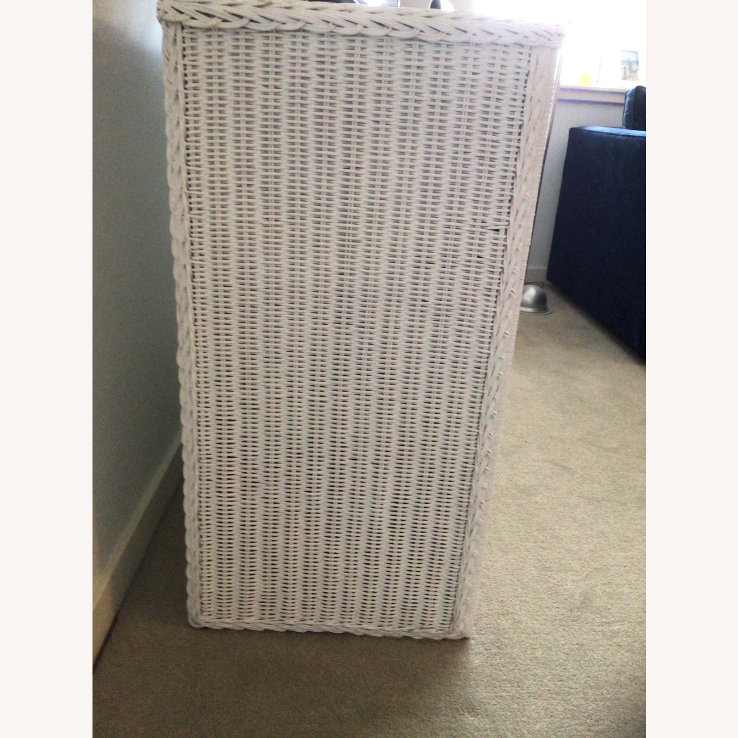 White Wicker Chest of Drawers - image-2