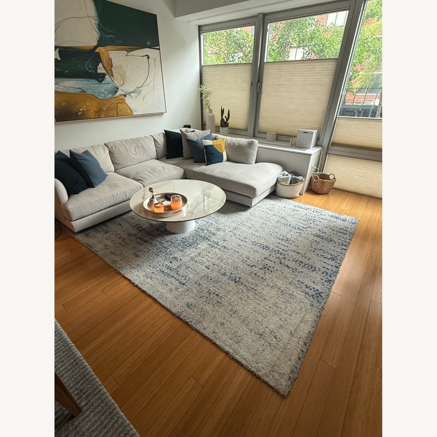 West Elm Distressed Foliage Rug (8x10) - image-1