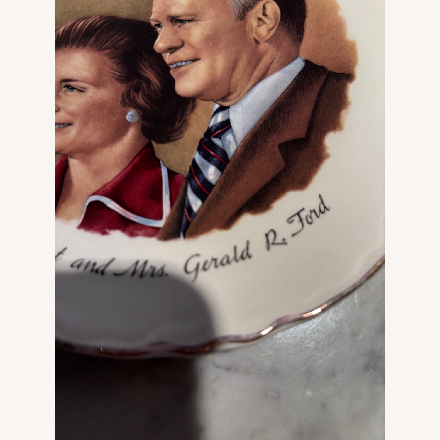 Vintage President and Mrs.Gerald R Ford Plate - image-7