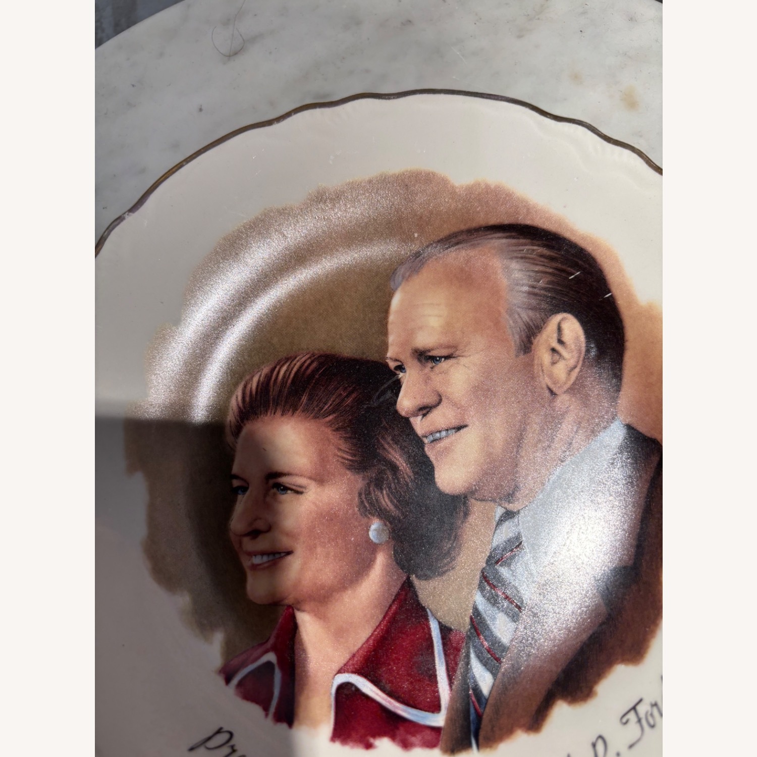 Vintage President and Mrs.Gerald R Ford Plate - image-8