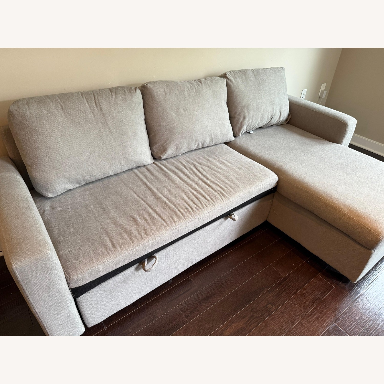 Convertible Sofa Bed with Storage - image-1