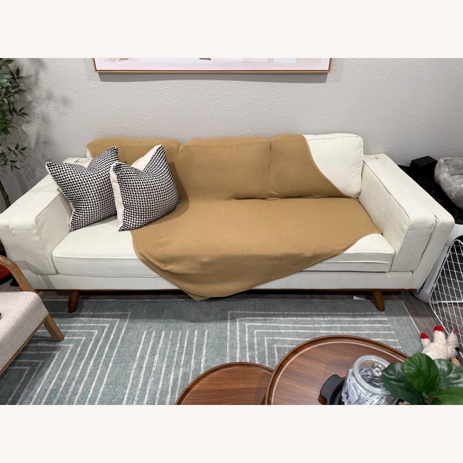 Inayat 90'' Upholstered Sofa - image-1