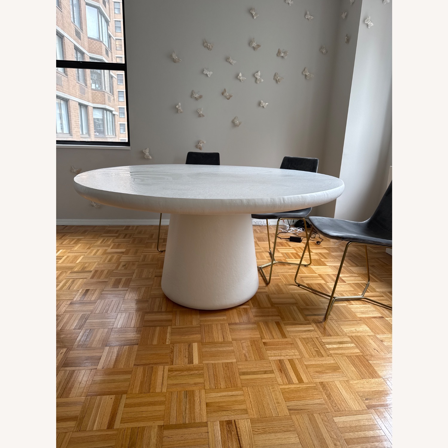 Round White Dining Table  - image-2