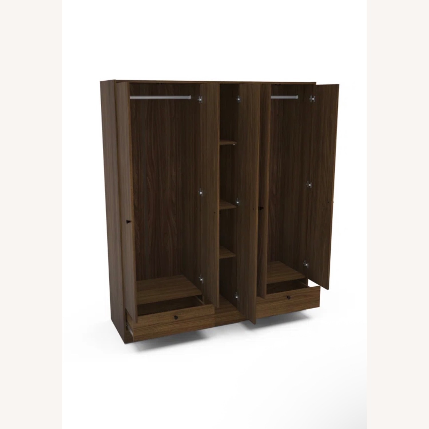 Wade Logan Akain Light Brown Wardrobe  - image-2