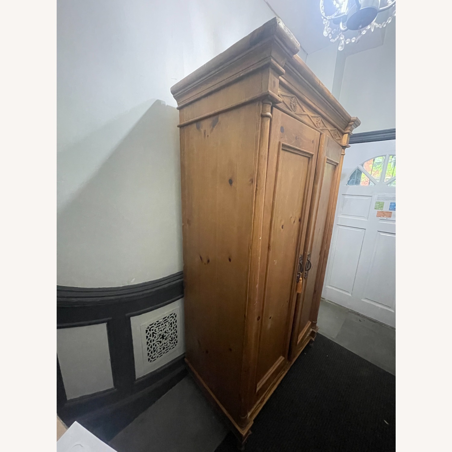 Solid Oak Armoire - image-2