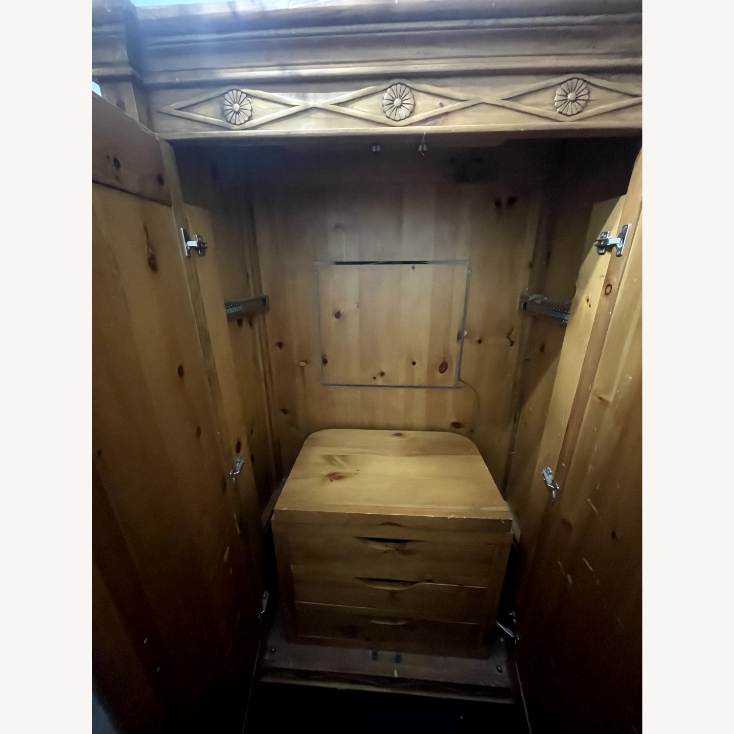 Solid Oak Armoire - image-1