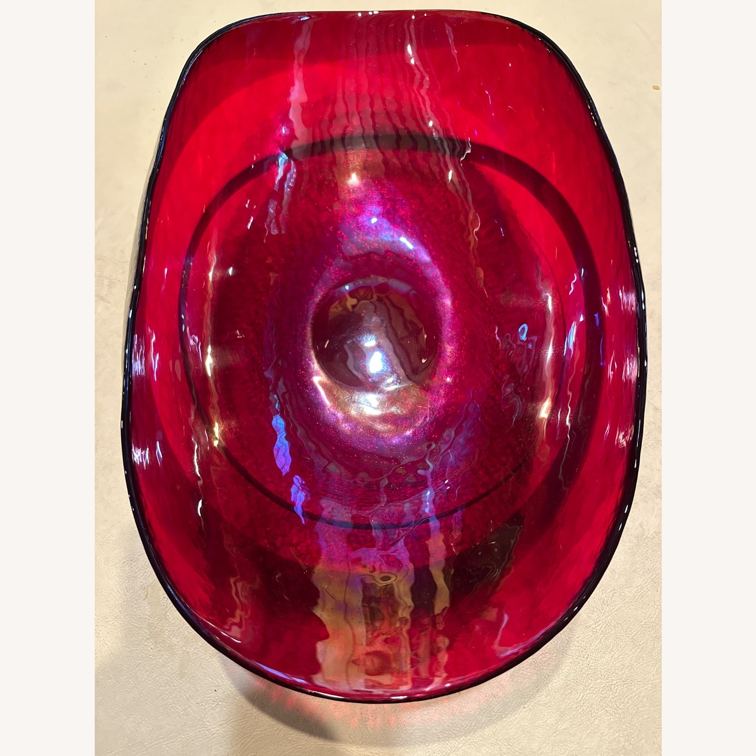 Crate and Barrel Red Decorative Bowl  - image-1