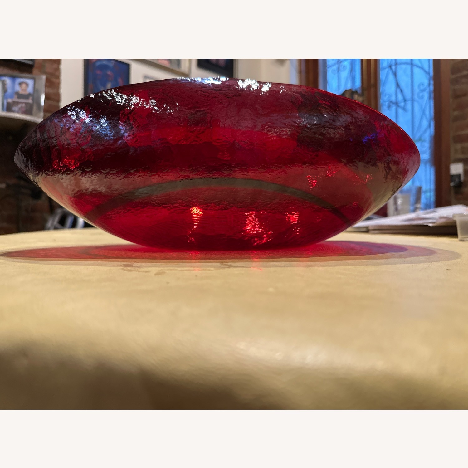 Crate and Barrel Red Decorative Bowl  - image-2