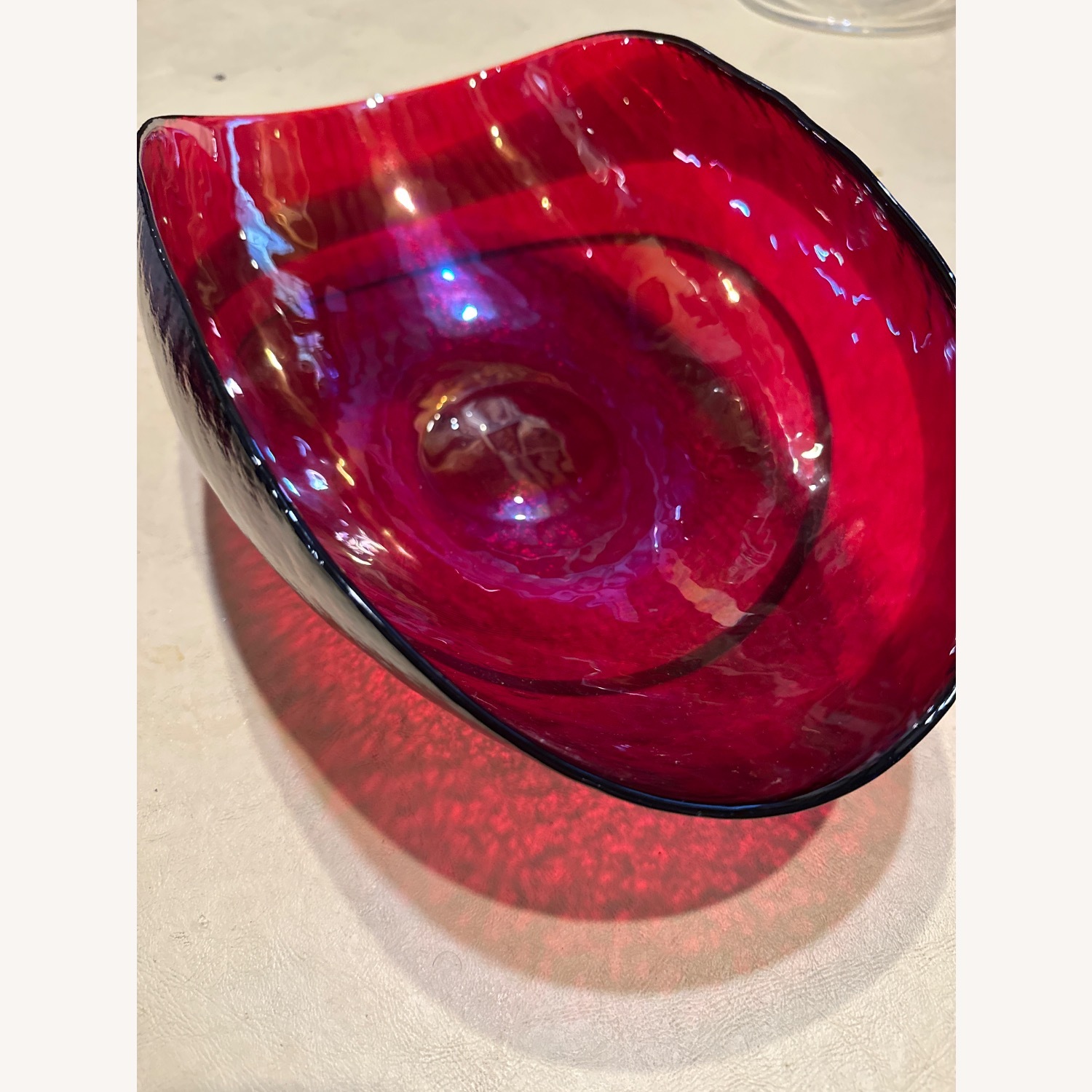 Crate and Barrel Red Decorative Bowl  - image-4
