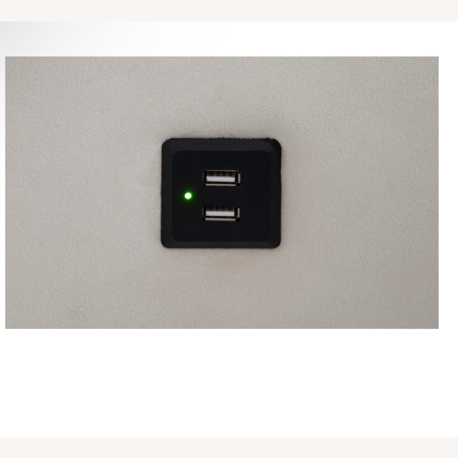 Preston King Beige Upholstered Panel Bed - image-3