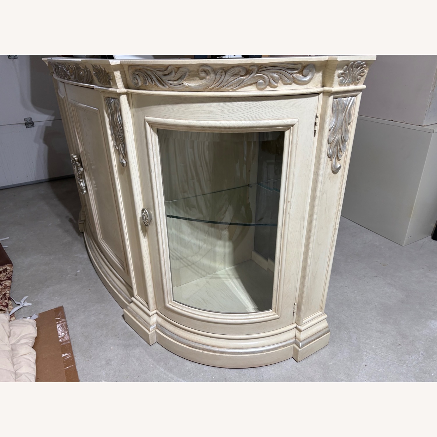 Henredon Buffet Wooden Table with Marble Top - image-3