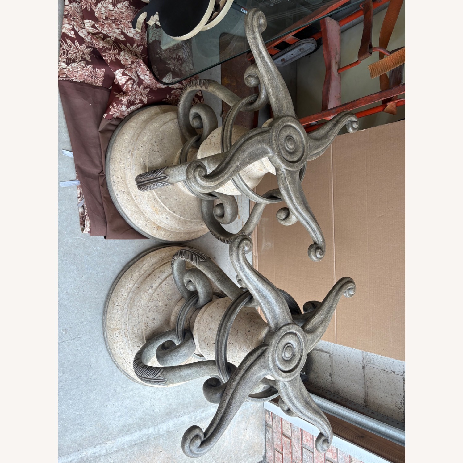 Henredon Dining Table with Glass Top - image-4