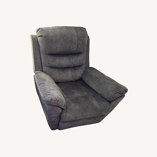 Used Dark Grey Mircopower Recliner for sale on AptDeco