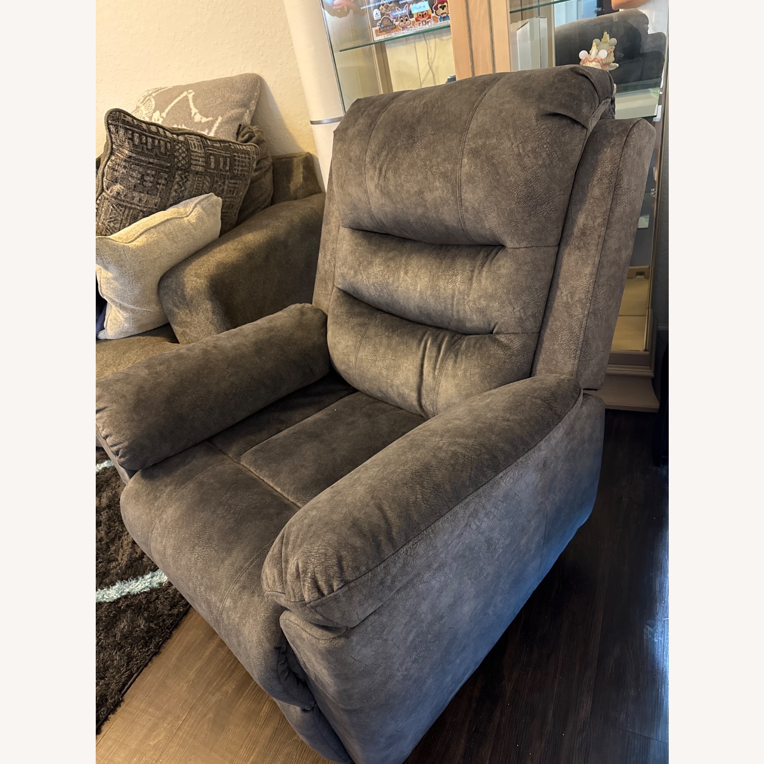 Dark Grey Mircopower Recliner - image-2