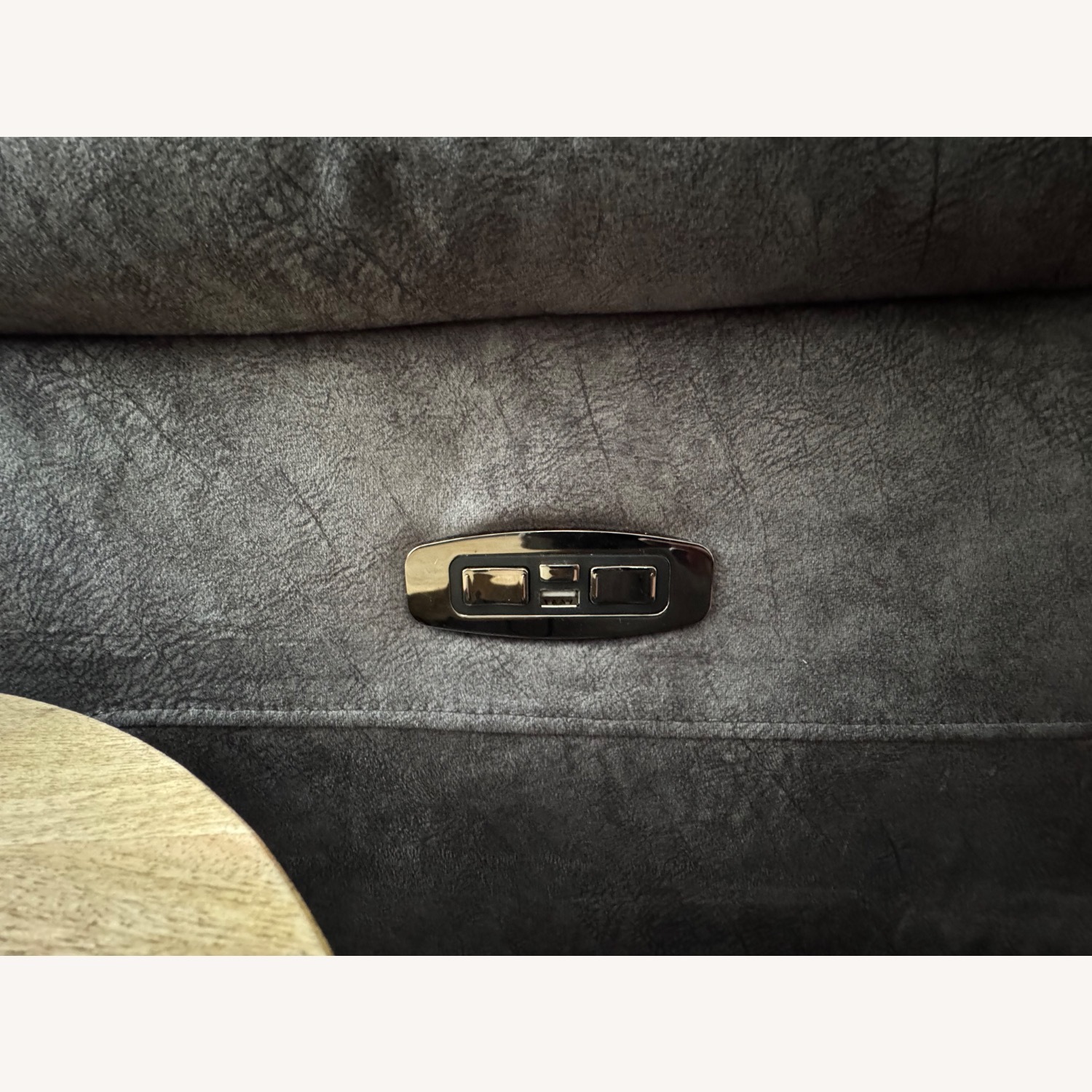 Dark Grey Mircopower Recliner - image-3