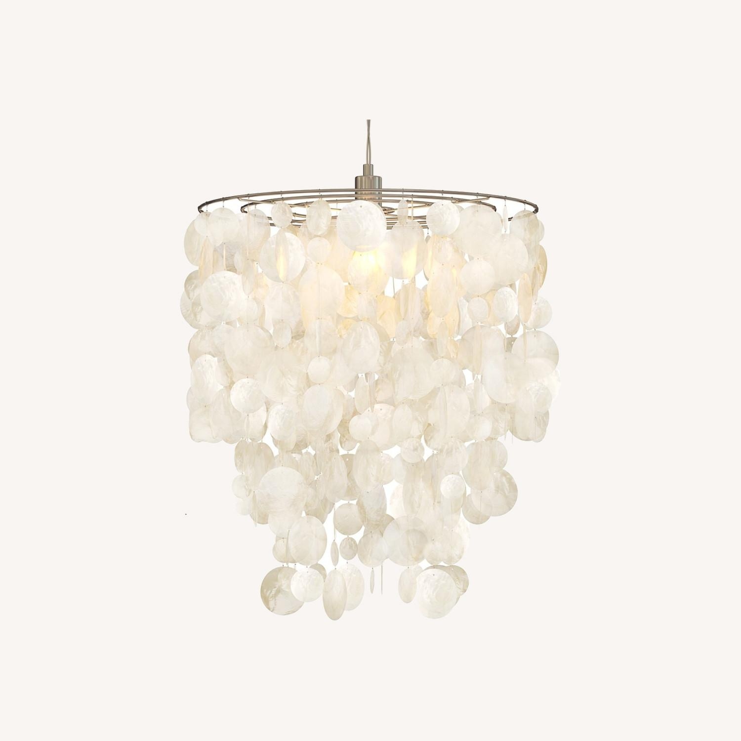 West Elm Capiz Round Chandelier - image-0