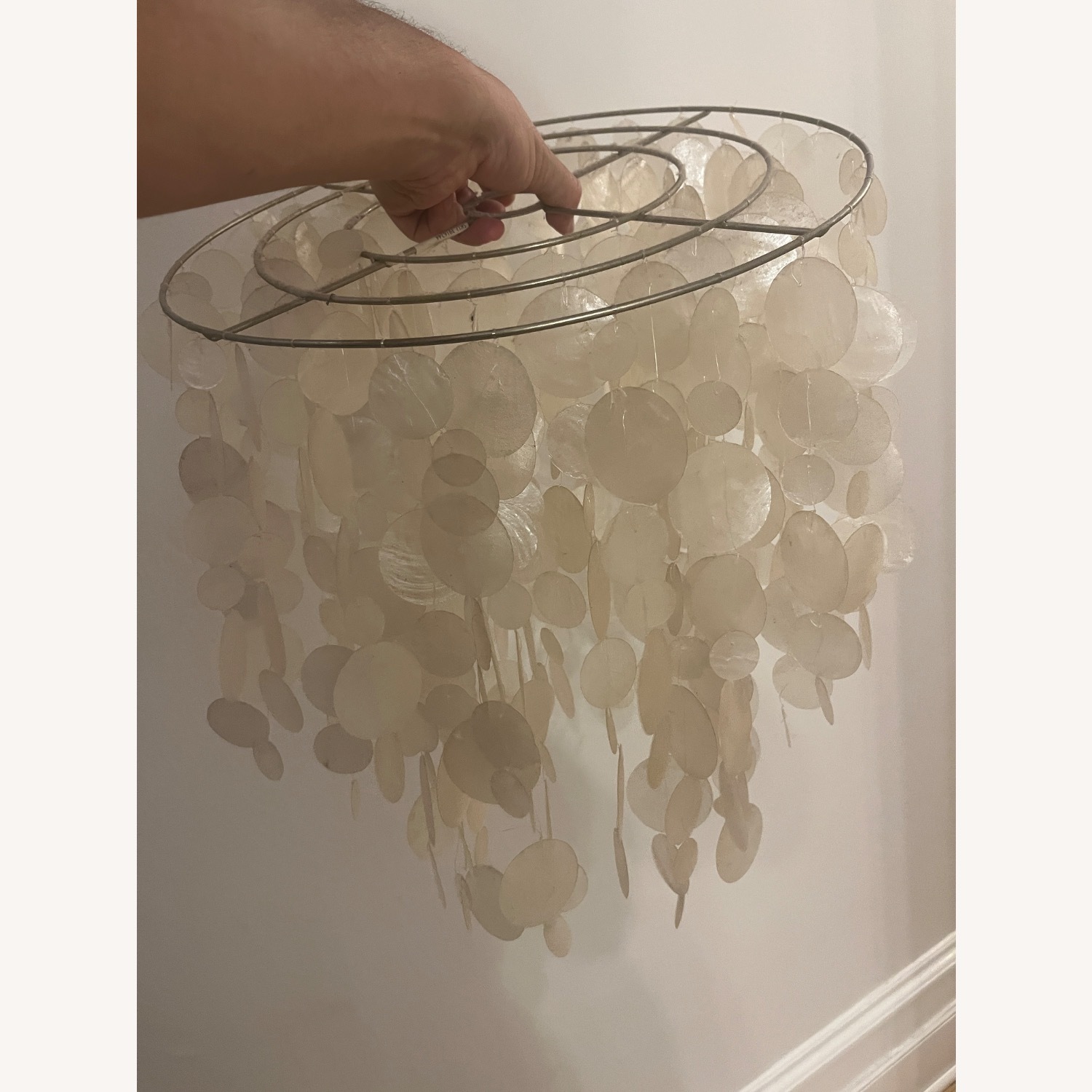 West Elm Capiz Round Chandelier - image-2