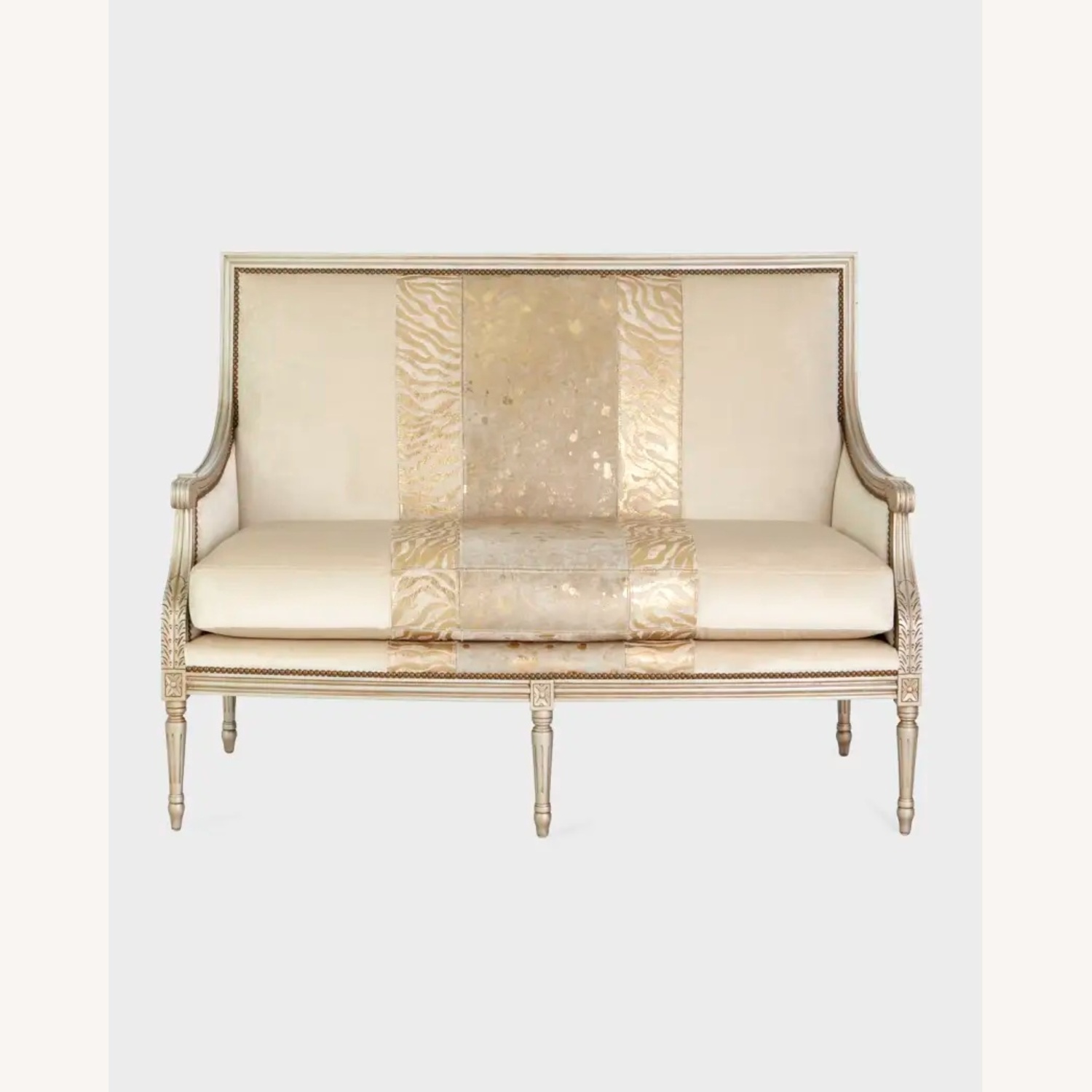 Neiman Marcus Massoud Geovanna Colorblock Lovesets Sofa - image-5