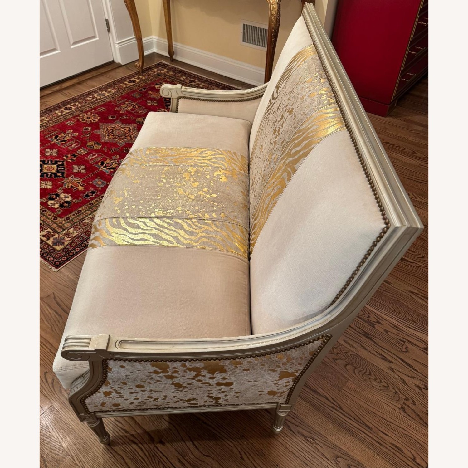 Neiman Marcus Massoud Geovanna Colorblock Lovesets Sofa - image-2