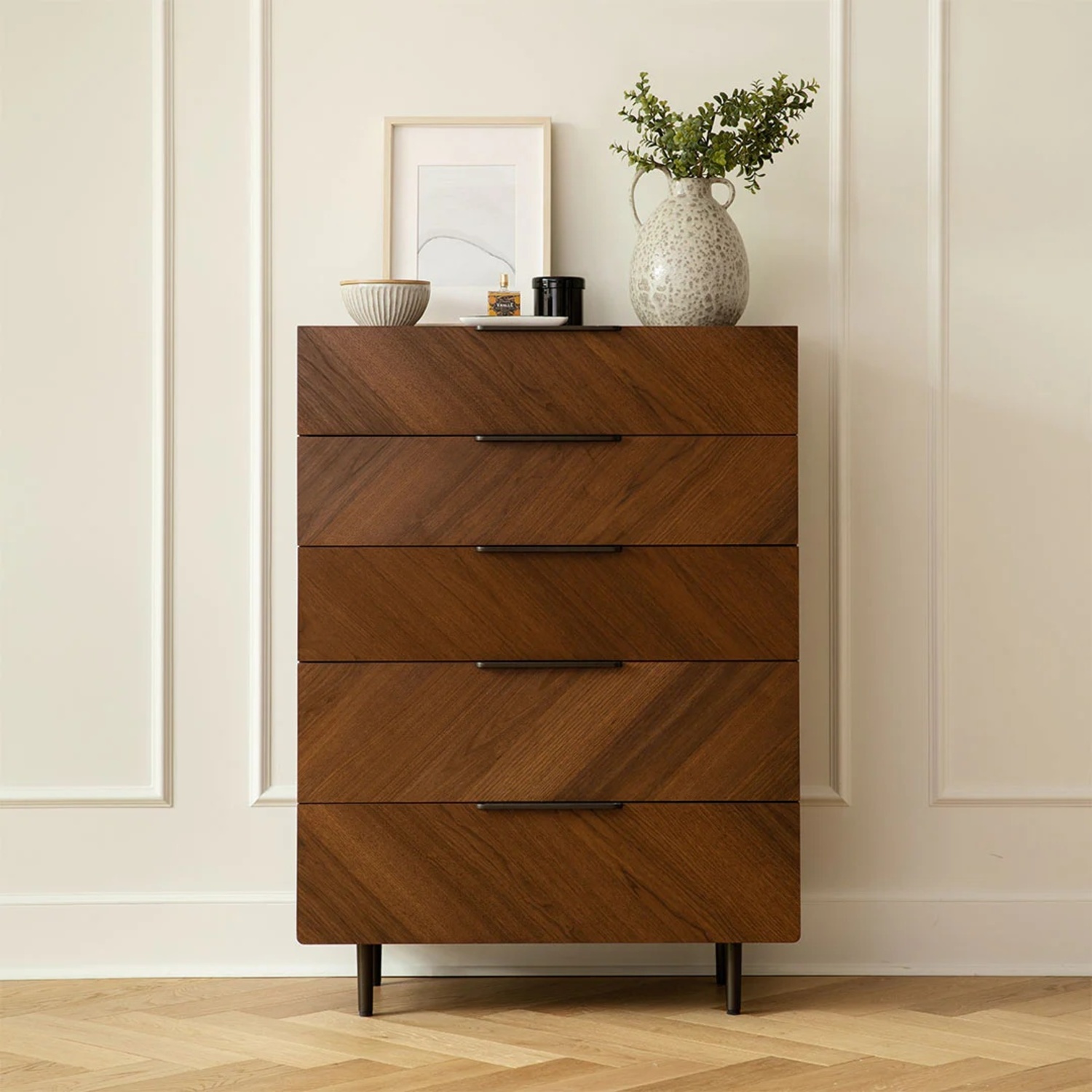 Article Nera Walnut 5 Drawer Dresser - image-4